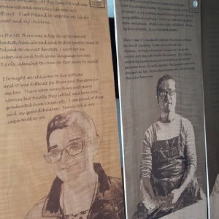 The touring Hidden Stories Shared Lives exhibition